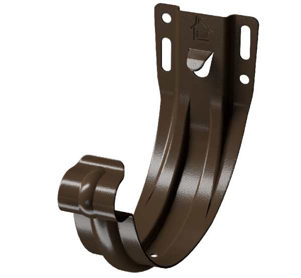 Карнизный кронштейн (штампованный) D125 Döcke STAL PREMIUM Каштан, (RAL 8017) купить в Юрьев-Польском