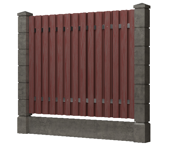 Заборная доска GRINDERDECO, ДПК, тиснение "дуб" Мербау купить в Юрьев-Польском