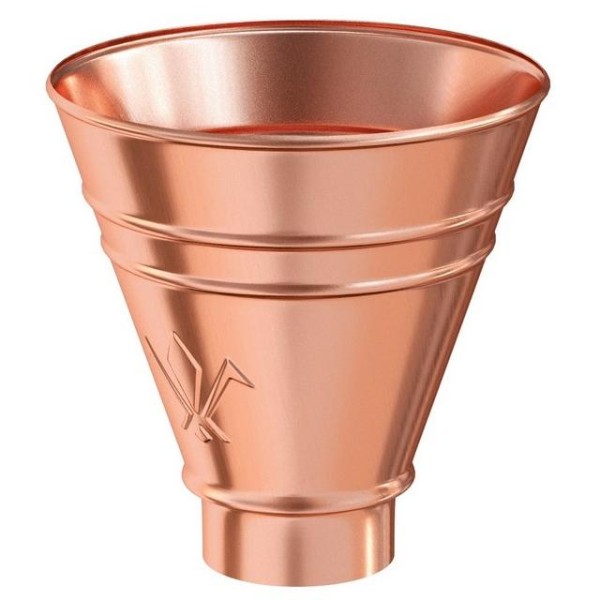 Водосток Aquasistem, система 150/100 - Воронка водосборная круглая медная купить в Юрьев-Польском