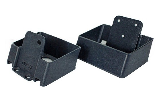 Крепления перил наклонное из алюминия GardenParkett Графит купить в Юрьев-Польском