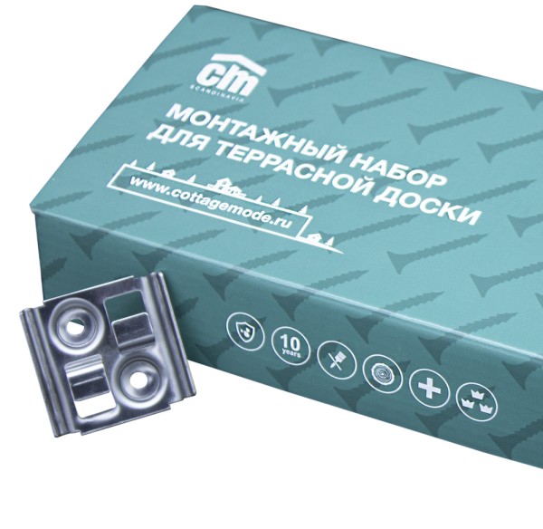 Монтажный набор для террасной доски из дпк CM Decking купить в Юрьев-Польском