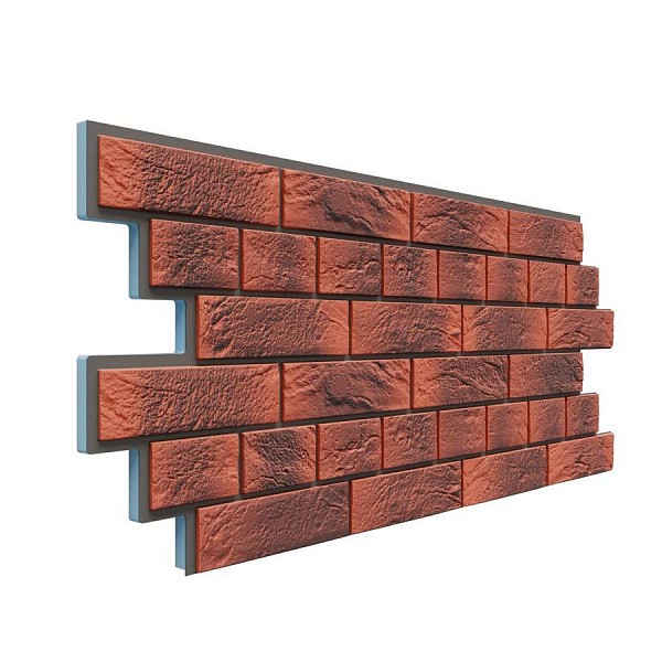 Фасадная термопанель Доломит Венецианский кирпич 20 мм Корса купить в Юрьев-Польском