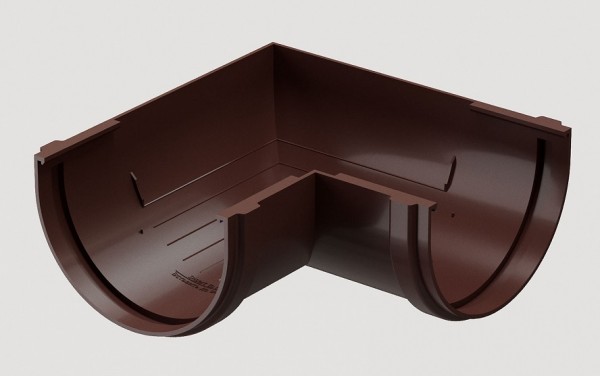 Угловой элемент 90˚ПВХ Docke STANDART Тёмно-коричневый купить в Юрьев-Польском