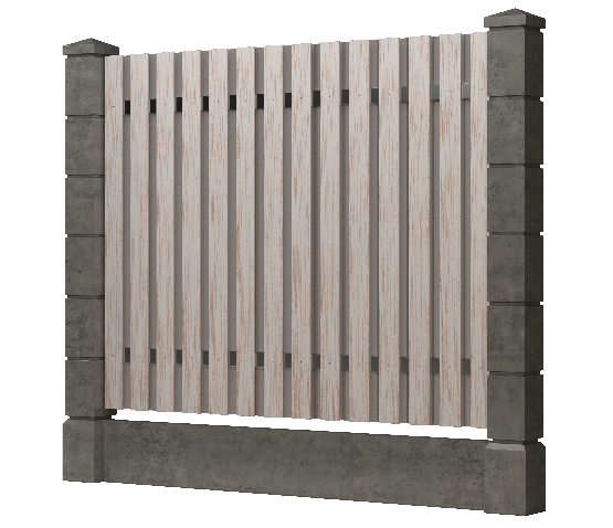 Заборная доска GRINDERDECO, ДПК, тиснение "дуб" Выбеленный дуб купить в Юрьев-Польском