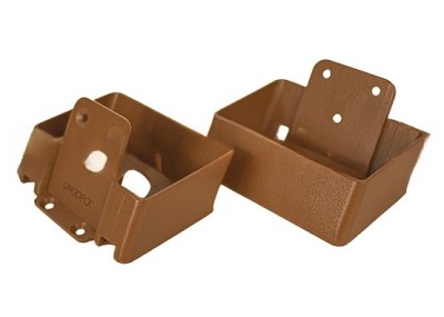 Крепления перил наклонное из алюминия GardenParkett Орех