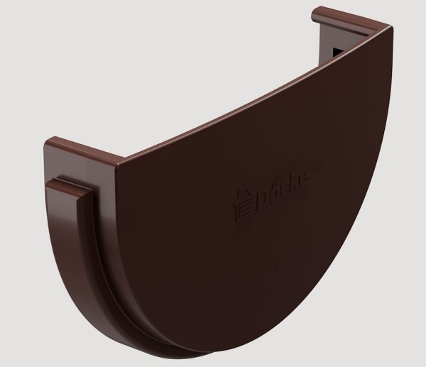 Заглушка желоба ПВХ Docke STANDART Тёмно-коричневый купить в Юрьев-Польском