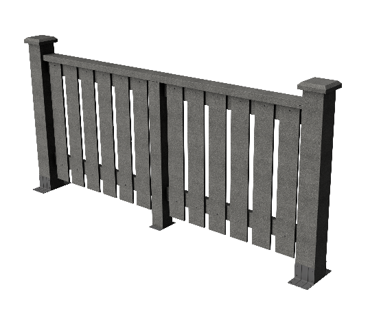 Ограждения декоративное ДПК GRINDERDECO  Вилидж серый базальт купить в Юрьев-Польском