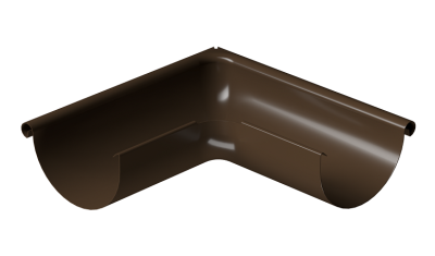 Угол внешний 90° D125 Döcke STAL PREMIUM Каштан, (RAL 8017)