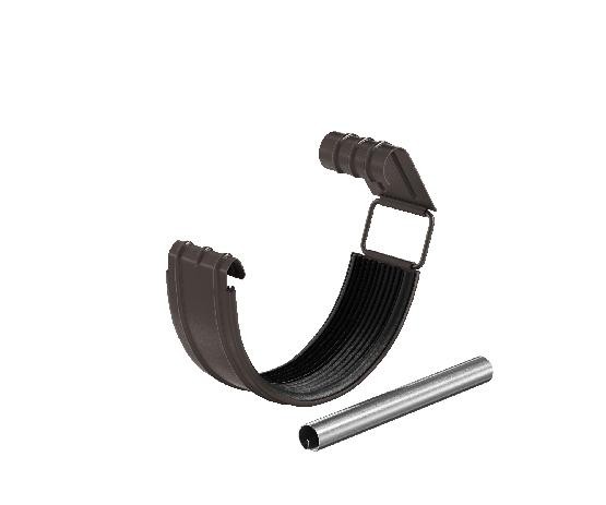 Водосток Aquasistem, система 125x90 - Соединитель желоба в комплекте RR 32 Тёмно-Коричневый купить в Юрьев-Польском