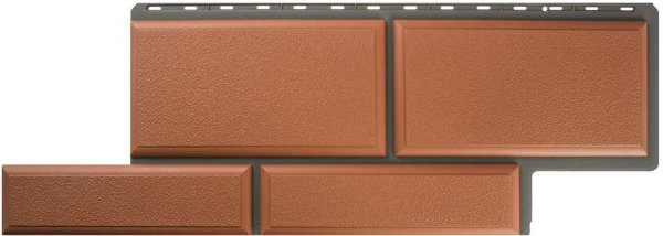 Фасадная панель камень Флорентийский терракотовый купить в Юрьев-Польском