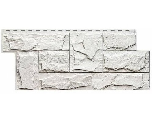 Фасадная панель T-Сайдинг-Гранит Леон Белый купить в Юрьев-Польском