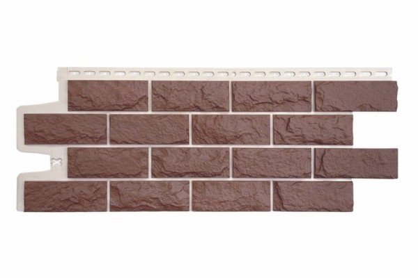 Фасадные панели Grand Line Колотый Камень Корица, Шов белый купить в Юрьев-Польском