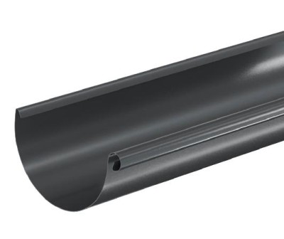 Водосток Aquasistem, система 125x90 - Водосточный желоб 3.00м RAL 7024 Тёмно-серый