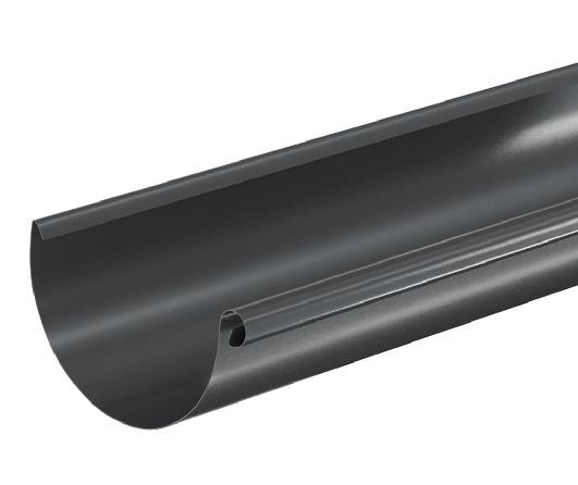 Водосток Aquasistem, система 125x90 - Водосточный желоб 3.00м RAL 7024 Тёмно-серый купить в Юрьев-Польском