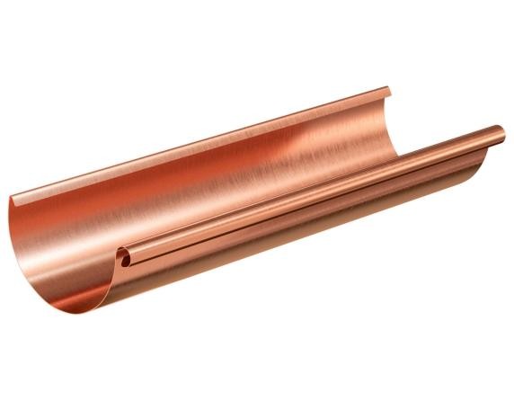 Водосток Aquasistem, система 125x90 - Желоб водосточный медный 3 метра купить в Юрьев-Польском