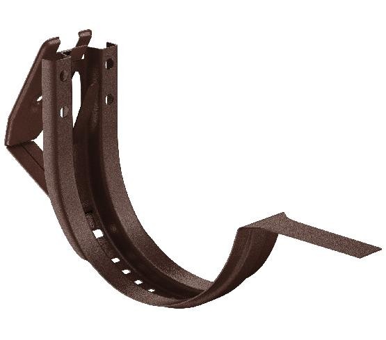 Водосток Aquasistem, Система 150/100 - Крюк крепления желоба короткий регулируемый RAL 8017 Коричневый matt купить в Юрьев-Польском