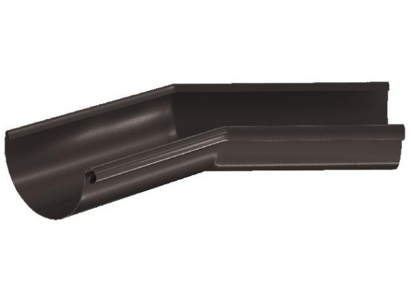 Водосток Aquasistem, система 125x90 - Угол желоба,внутренний 135° RR 32 Тёмно-Коричневый купить в Юрьев-Польском