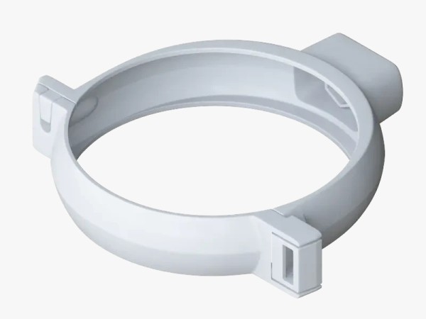 Водосток Альта-Профиль ПВХ – Хомут трубы (белый) купить в Юрьев-Польском