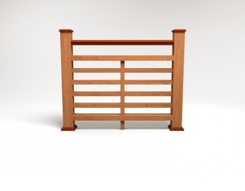 Ограждение из ДПК FG4 терракот купить в Юрьев-Польском