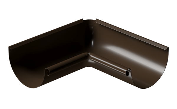 Угол внутренний 90° D125 Döcke STAL PREMIUM Каштан, (RAL 8017) купить в Юрьев-Польском