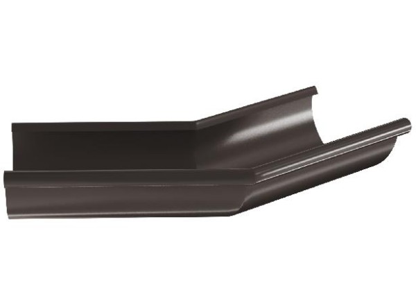 Водосток Aquasistem, система 125x90 - Угол желоба, наружный 135° RR 32 Тёмно-Коричневый купить в Юрьев-Польском