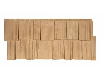 Фасадная панель T-Сайдинг-Щепа дуб ЭКО-1 Бежевый