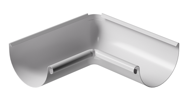 Угол внутренний 90° D125 Döcke STAL PREMIUM Пломбир, (RAL 9010) купить в Юрьев-Польском