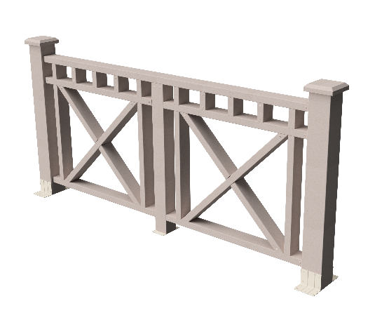 Ограждения декоративное ДПК GRINDERDECO Виктория выбеленный дуб купить в Юрьев-Польском