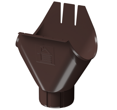 Воронка желоба D125 Döcke STAL PREMIUM Шоколад, (RAL 8019)
