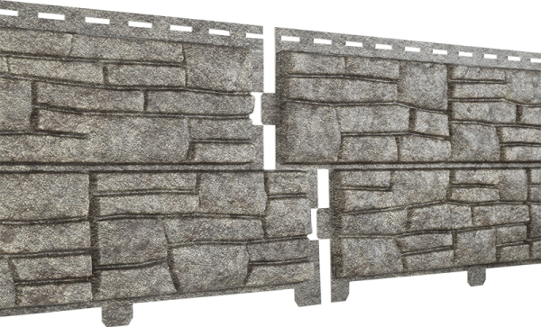 Фасадная панель Ю-пласт Стоун хаус сланец Бежевый купить в Юрьев-Польском