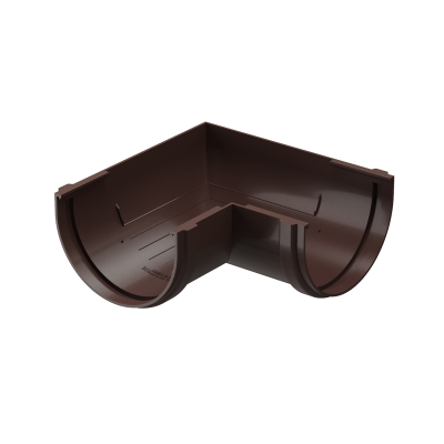 Угол желоба универсал 90˚ Docke Premium ПВХ - Шоколад