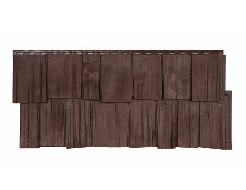 Фасадная панель T-Сайдинг-Щепа дуб ЭКО-1 Коричневый купить в Юрьев-Польском
