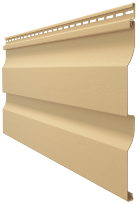 Виниловый сайдинг docke (дёке) - профиль D4,5D, карамель