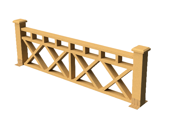 Ограждения декоративное ДПК GRINDERDECO  Бэйли песчаник купить в Юрьев-Польском