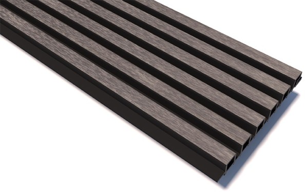 Реечные панели WOODVEX Lines Ultra Smoke gray купить в Юрьев-Польском