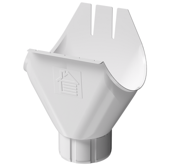 Воронка желоба D125 Döcke STAL PREMIUM Пломбир, (RAL 9010) купить в Юрьев-Польском