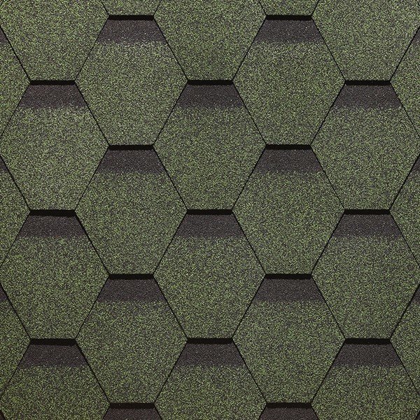 Гибкая черепица Docke, коллекция Сота – Зеленый купить в Юрьев-Польском