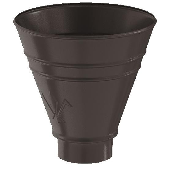 Водосток Aquasistem, система 150/100 - Воронка водосборная круглая RR 32 Тёмно-Коричневый купить в Юрьев-Польском