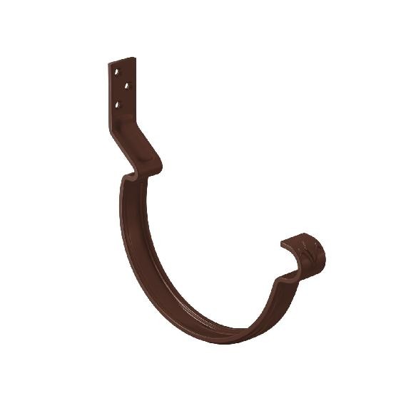 Водосток Aquasistem, система 150/100 - Крюк крепления желоба короткий RAL 8017 Коричневый купить в Юрьев-Польском