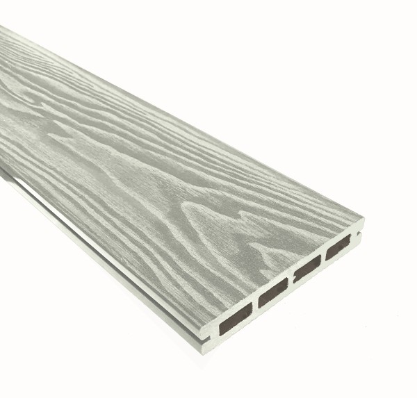 Террасная доска из ДПК Terrapol Смарт 3D Пустотелая с пазом Дуб беленый купить в Юрьев-Польском