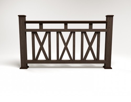 Ограждение из ДПК FG3 венге купить в Юрьев-Польском