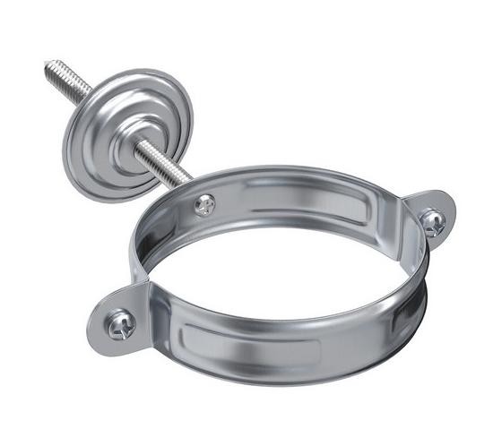 Водосток Aquasistem, Система 125x90 - Хомут для крепления трубы оцинковка купить в Юрьев-Польском