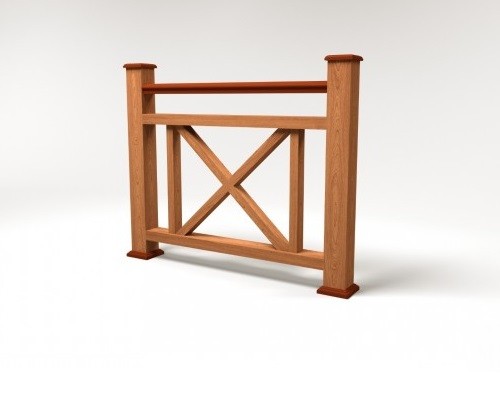 Ограждение из ДПК FG2 терракот купить в Юрьев-Польском