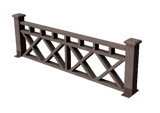 Ограждения декоративное ДПК GRINDERDECO Бэйли венге купить в Юрьев-Польском