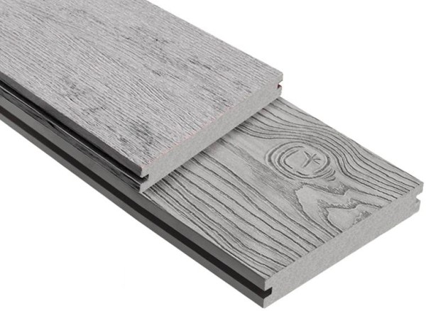 Террасная доска ДПК Outdoor 3D полнотелая STORM/OCEAN GREY серая микс купить в Юрьев-Польском