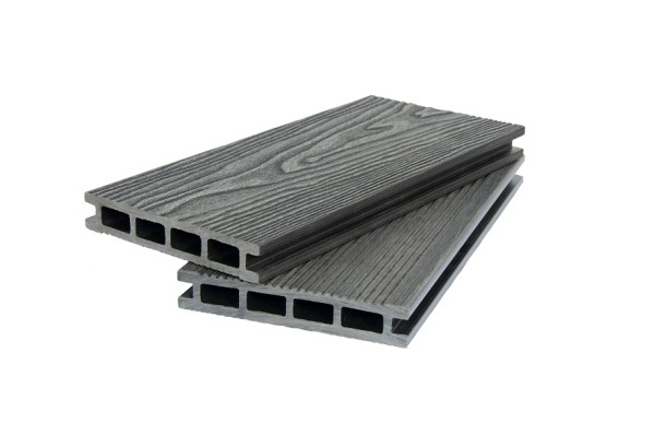 Террасная доска ДПК POLIVAN GROUP 3D+вельвет пустотелая двухсторонняя DENPASAR чёрный купить в Юрьев-Польском