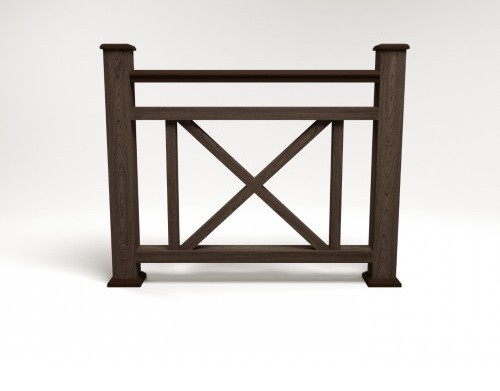 Ограждение из ДПК FG2 венге купить в Юрьев-Польском