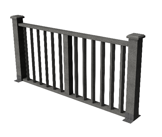 Ограждения декоративное ДПК GRINDERDECO Бруклин серый базаль купить в Юрьев-Польском