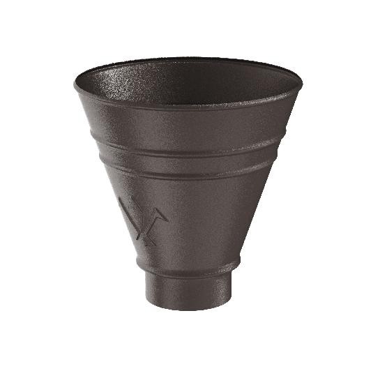 Водосток Aquasistem, Система 150/100 - Воронка водосборная круглая RR 32 Тёмно-коричневый matt купить в Юрьев-Польском