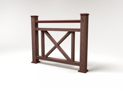 Ограждение из ДПК FG2 шоколад купить в Юрьев-Польском